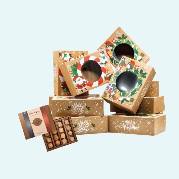 Custom christmas cookie boxes