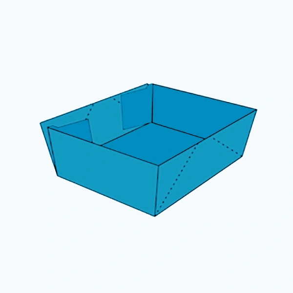 Custom four corner tray boxes