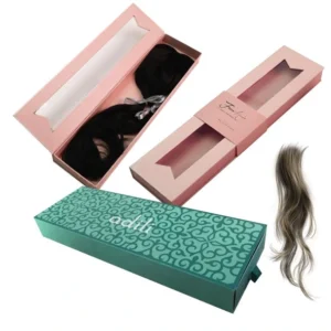 Custom hair extension boxes