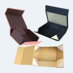 Foldable rigid boxes