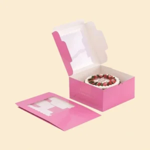 Pink cookie boxes