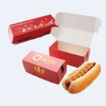 Printed hotdog boxes