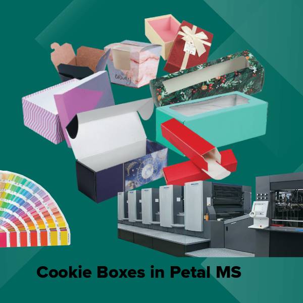 Cookie boxes in petal ms
